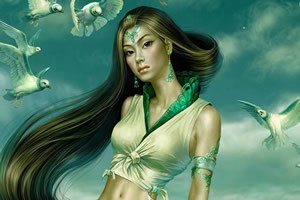 绿色幻想图找星星