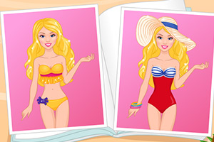 芭比的时尚泳装