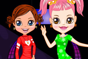 舞台上的两姐妹