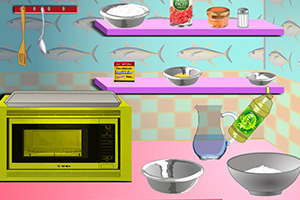 制作金枪鱼披萨