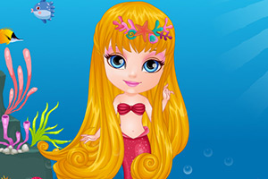 芭比宝贝变美人鱼