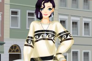 毛衣和裙子组合