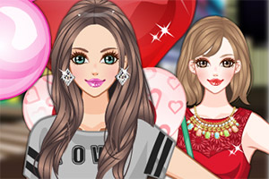 拿着气球的女孩