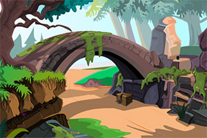 干枯的河道逃脱