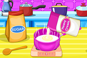 制作榛子冰淇淋