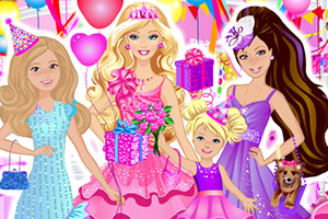 芭比举办生日派对