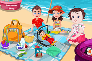 丽丝宝贝海边度假