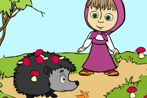 玛莎和熊填颜色