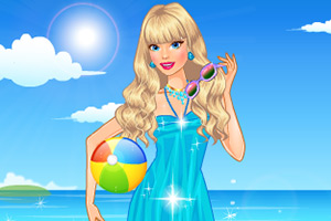 可爱的沙滩装扮