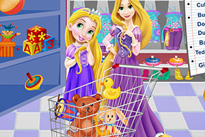 长发公主和妈妈去购物