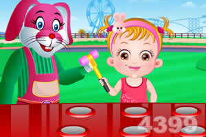 可爱宝贝家庭野餐