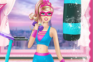 英雄芭比去健身