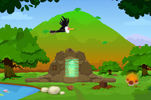 女孩逃离魔法森林