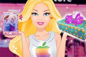 芭比装饰苹果手机