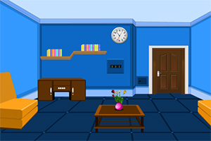 清新蓝色居室逃脱