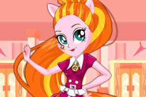 日落微光校园风