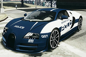 布加迪警车拼图