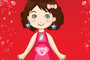 活泼女孩爱打扮