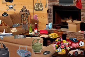 木制小屋找东西