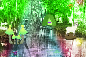 美丽的森林逃生