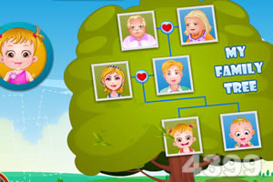 可爱宝贝庆祝祖父母节