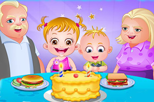 可爱宝贝庆祝祖父母节