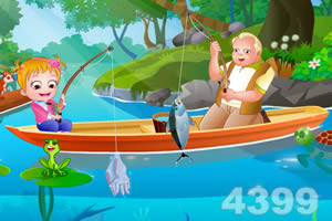 可爱宝贝庆祝祖父母节