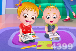 可爱宝贝庆祝祖父母节