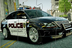 斯巴鲁警车拼图