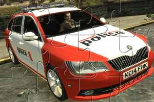 斯柯达警车拼图