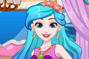 小人鱼渐变美发