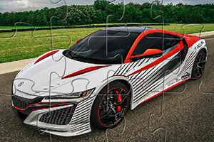 讴歌汽车益智拼图