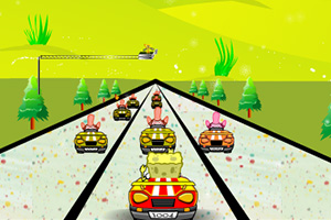 海绵宝宝和派大星赛车