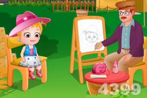 可爱宝贝过丰收节