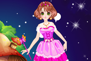 可爱的蘑菇女孩