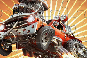 趣味怪物卡车拼图