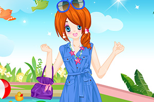 夏季可爱小女孩