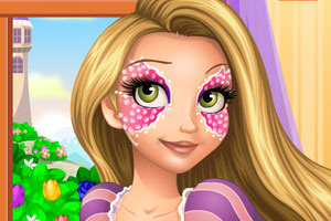 长发公主的面部彩绘