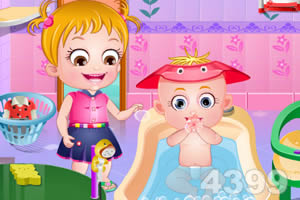 可爱宝贝参加生日派对