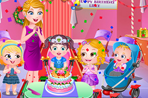 可爱宝贝参加生日派对