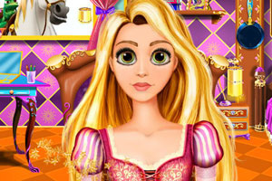 长发公主精心打扮