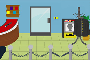 逃出博物馆前台