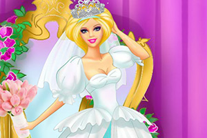 芭比的漂亮婚纱