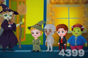 可爱宝贝万圣节之夜