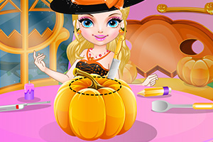 女孩庆祝万圣节