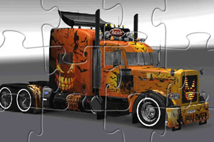 万圣节卡车拼图