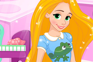 迪士尼公主睡衣派对打扫