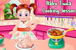 艾玛宝贝学烹饪