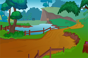 被困小狮子逃脱