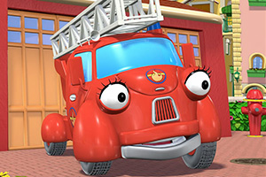 动画消防车拼图